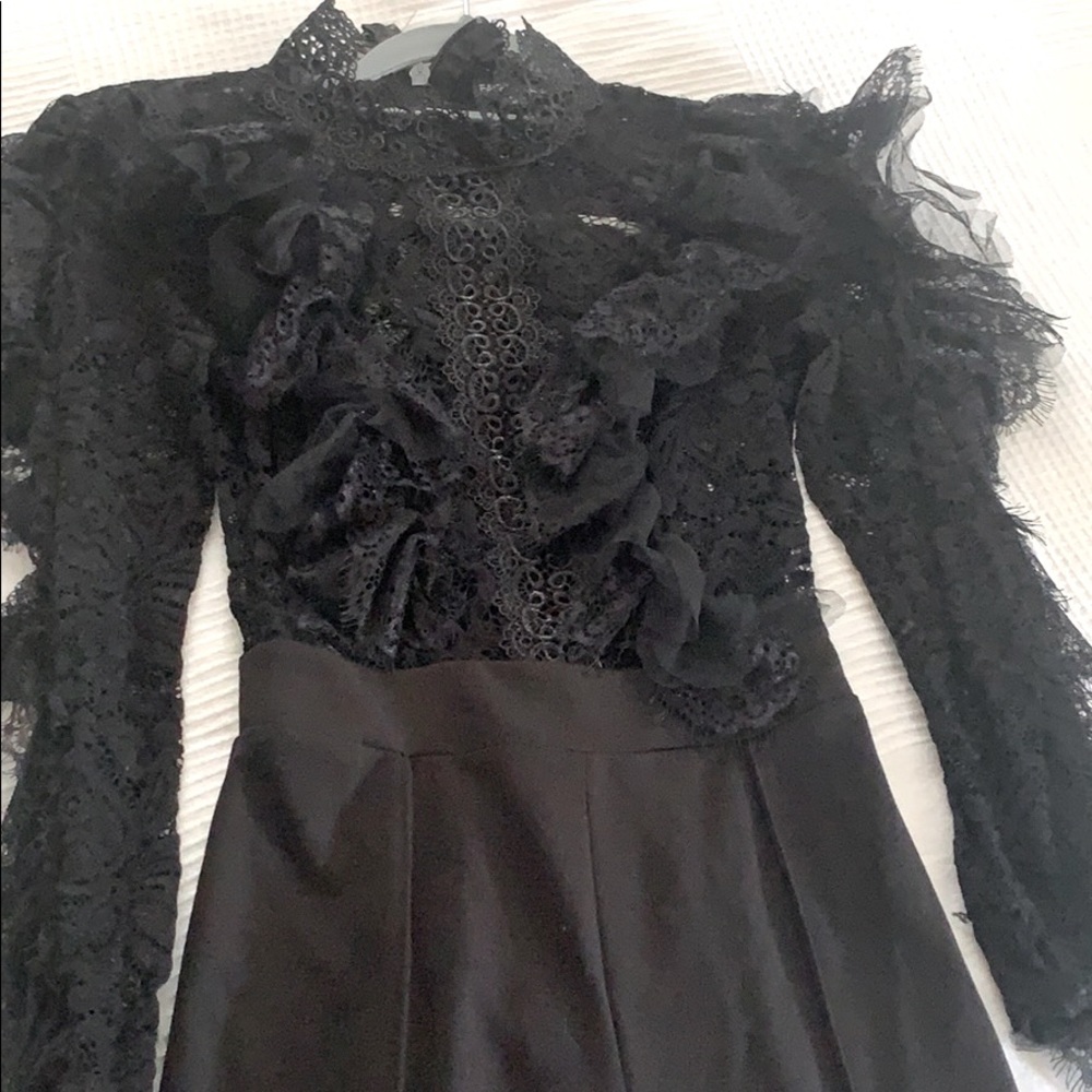 Black lace jumpsuit